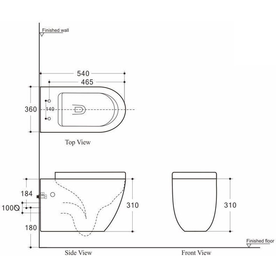 Унитаз подвесной Aquanet Rimless Cetus-W BL-102N-WHT 211908 с тонкой крышкой микролифт, Цвет производителя: белый - фото 8