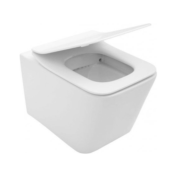 Унитаз подвесной Aquanet Rimless Tavr-W BL-103N-WHT 211920 с тонкой крышкой микролифт, Цвет производителя: белый - фото 7