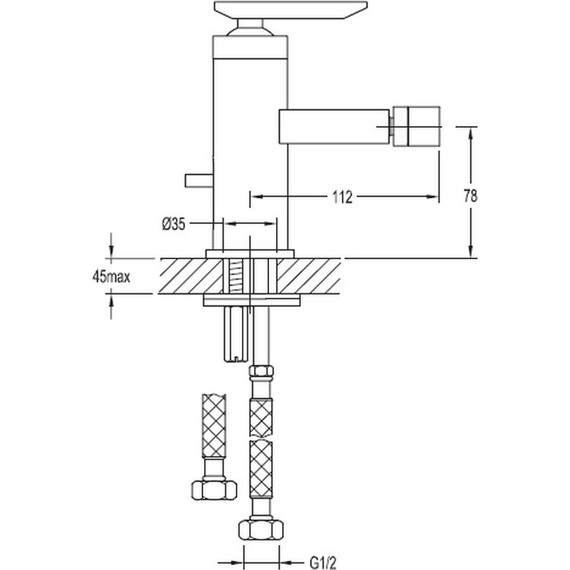 Смеситель для биде Cezares SIESTA-F-BS-01-W0 - фото 2