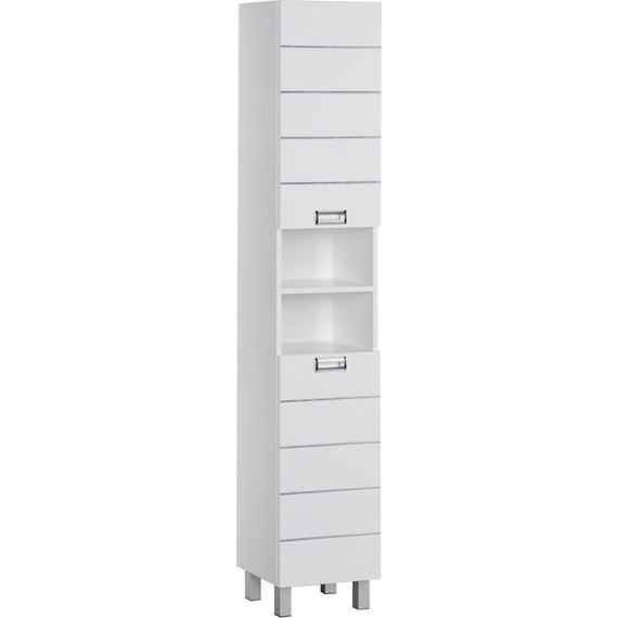 Пенал напольный Aquanet Доминика 35 см 170802, белый - фото 