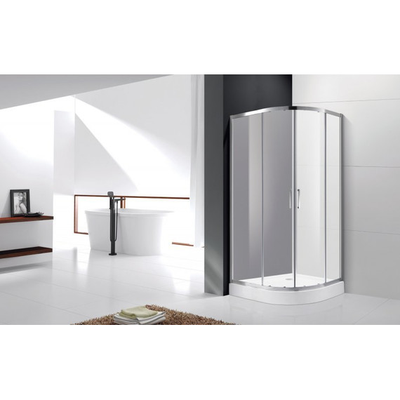 Душевое ограждение Cezares 80х80 см MOLVENO-R-2-80-P-Cr, хром/матовое - фото 2