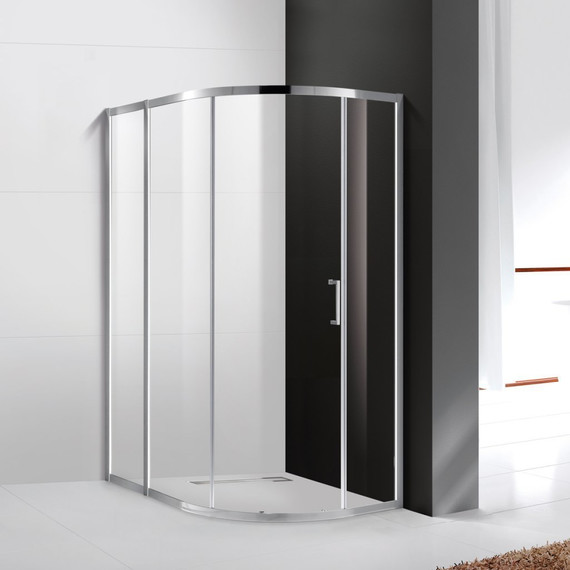 Душевое ограждение Cezares 120х100 см MOLVENO-RH-1-120/100-C-Cr-IV, хром/прозрачное - фото 