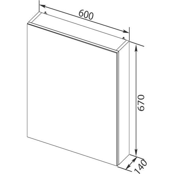Зеркало-шкаф Aquanet Порто 60 см 195727, белый - фото 11