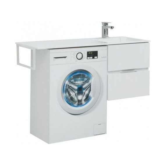 Тумба подвесная с раковиной-столешницей Aquanet Алвита 120 см 243660 R, белый - фото 2