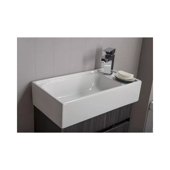 Тумба подвесная с раковиной Aquanet Лидс 50 см 182744, эвкалипт мистери, Цвет фасада: тёмное дерево - фото 5