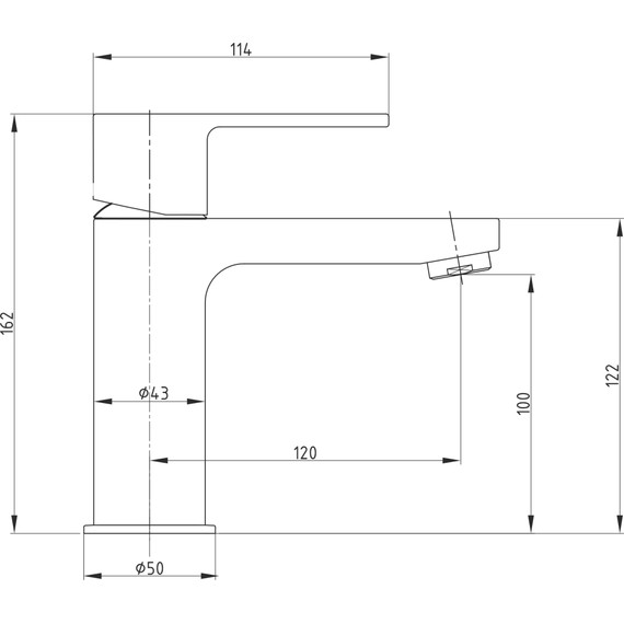 Смеситель для раковины E.C.A. Nita 102188034EX - фото 6