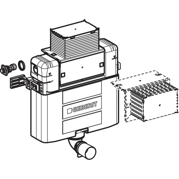 Смывной бачок скрытого монтажа Geberit Omega 109.043.00.1 - фото 4