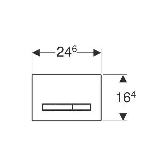 Кнопка смыва Geberit Sigma 50 115.788.11.2, белый/нержавеющая сталь - фото 2