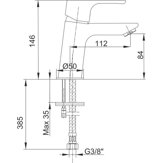 Смеситель для раковины E.C.A. Niobe 102188053EX - фото 5