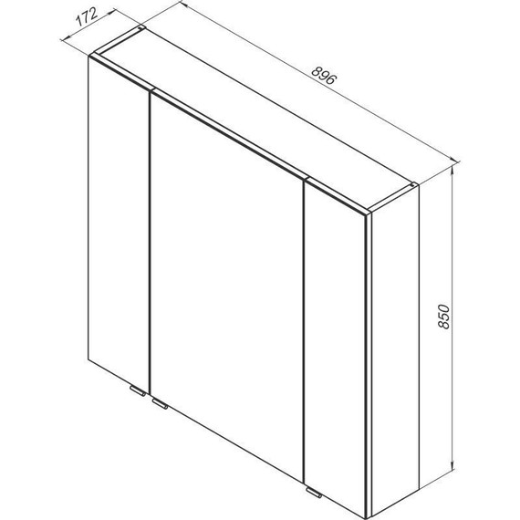 Зеркало-шкаф Aquanet Алвита 90 см 235343, белый - фото 6
