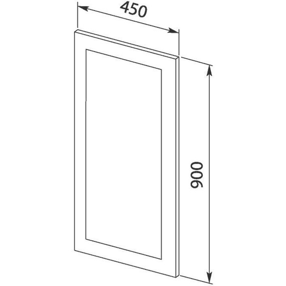 Зеркало Aquanet Нота 45 см 159094, алюминий - фото 6