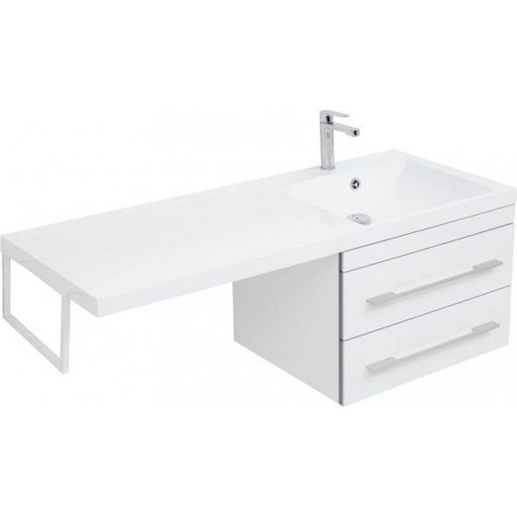 Тумба подвесная с раковиной-столешницей Aquanet Верона 120 см 239568 R, белый - фото 