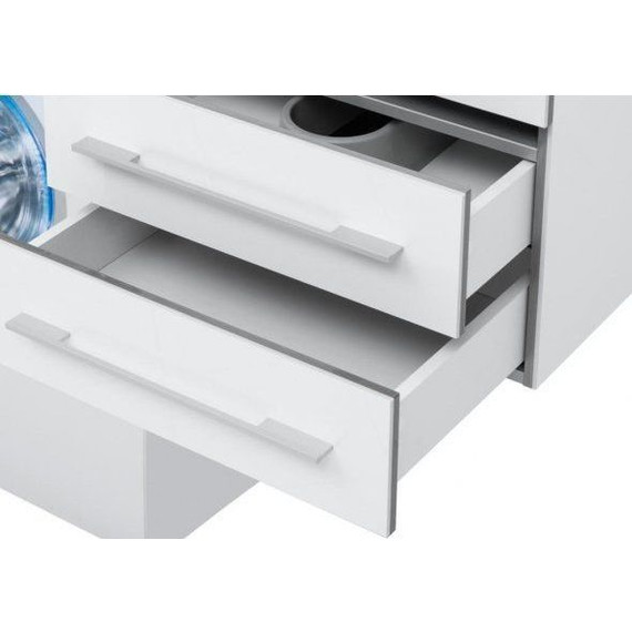 Тумба подвесная с раковиной-столешницей Aquanet Верона 120 см 239568 R, белый - фото 15