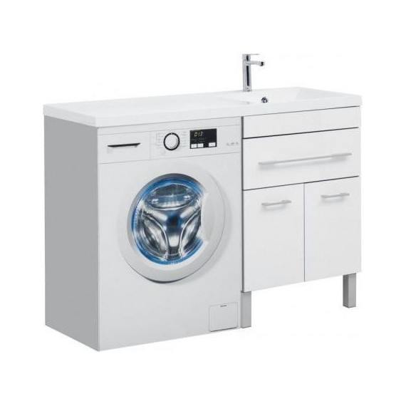 Тумба напольная с раковиной-столешницей Aquanet Верона 120 см 182507 R, белый - фото 2