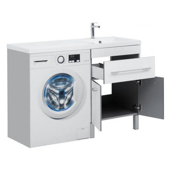 Тумба напольная с раковиной-столешницей Aquanet Верона 120 см 182507 R, белый - фото 3