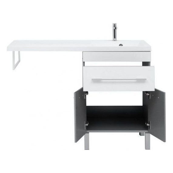 Тумба напольная с раковиной-столешницей Aquanet Верона 120 см 182507 R, белый - фото 8