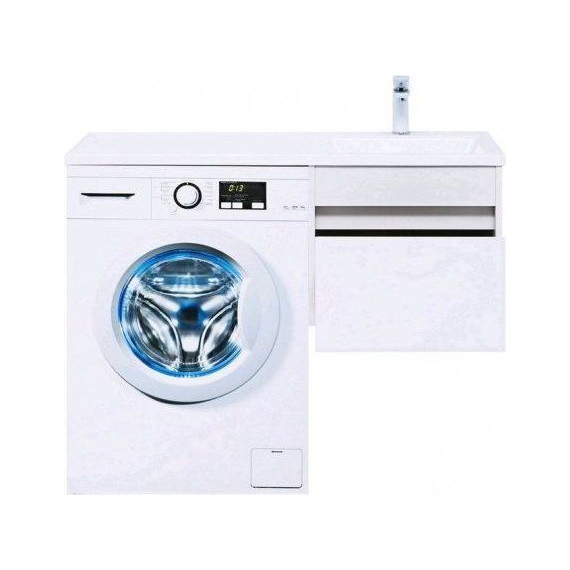 Тумба подвесная с раковиной-столешницей Aquanet Токио 110 см 236915 R, белый - фото 11