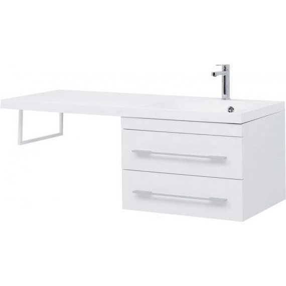 Тумба подвесная с раковиной-столешницей Aquanet Нота 120 см 171483 R, белый - фото 10