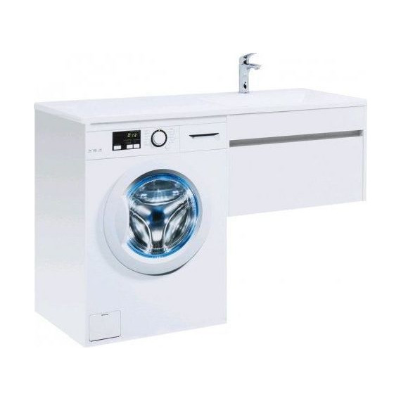 Тумба подвесная с раковиной-столешницей Aquanet Токио 130 см 236917 R, белый - фото 2