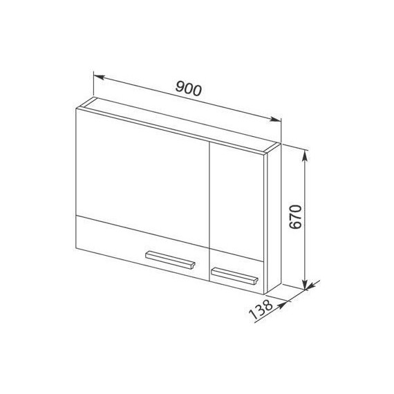 Зеркало-шкаф Aquanet Нота 90 см 165371, белый - фото 5