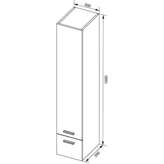 Пенал подвесной Aquanet Верона 30 см 175390, белый - фото 5