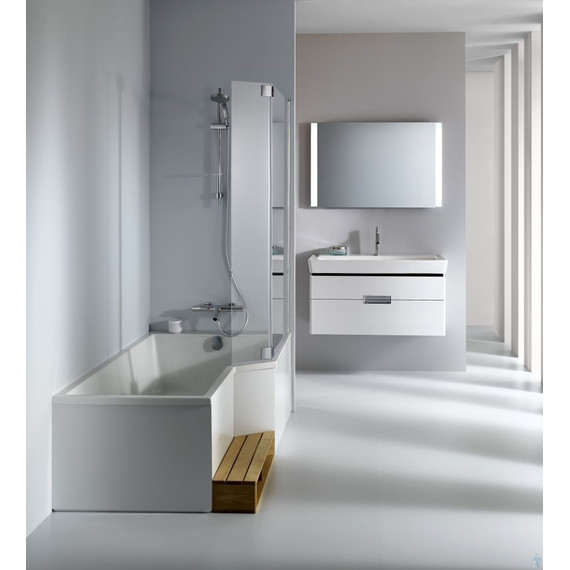 Ванна акриловая Jacob Delafon Bain Douche Neo 160х90 см R E6D000R-00 с ножками, Размер - мм: 1600х900 - фото 4