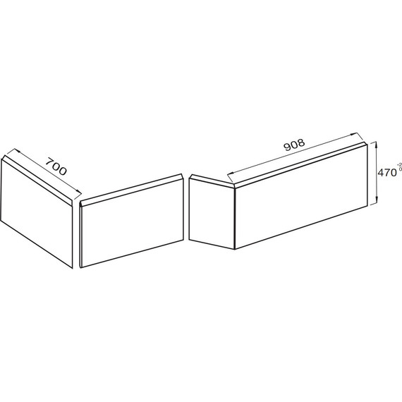 Панель фронтальная для ванны Jacob Delafon Bain Douche Neo E6D135-00 - фото 2