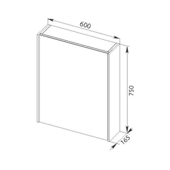 Зеркало-шкаф Aquanet Латина 60 см 179942, белый - фото 5