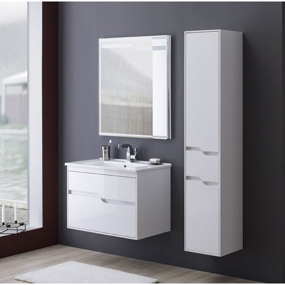 Зеркало Aquanet Модена 85 см 196966, белый - фото 3