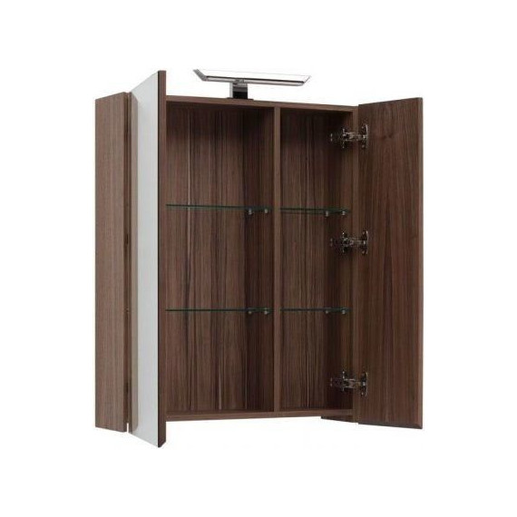 Зеркало-шкаф Aquanet Нью-Йорк 70 см 203952, орех - фото 2