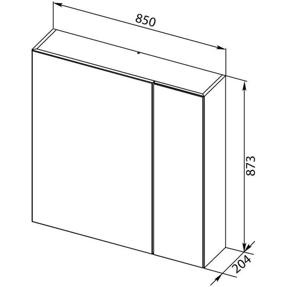 Зеркало-шкаф Aquanet Йорк 85 см 202089, белый - фото 6