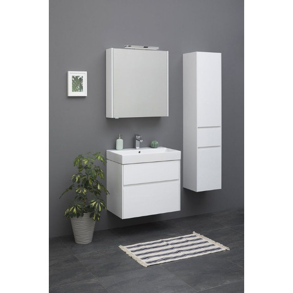 Тумба подвесная с раковиной Aquanet Бруклин 70 см 203959, белый - фото 10