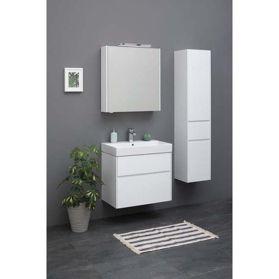 Тумба подвесная с раковиной Aquanet Бруклин 70 см 203959, белый - фото 9