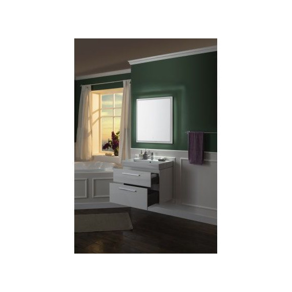 Тумба подвесная с раковиной Aquanet Nova 75 см 242262, белый, Цвет фасада: белый - фото 11