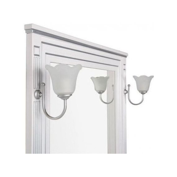 Зеркало Aquanet Паола 90 см 181769, белый/серебро - фото 3