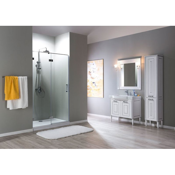 Зеркало Aquanet Паола 90 см 181769, белый/серебро - фото 4