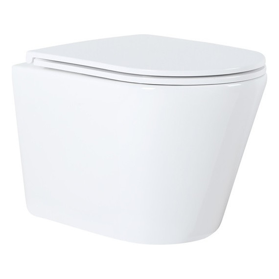 Унитаз подвесной безободковый Azario Teramo 0053 с крышкой микролифт, Цвет производителя: белый - фото 