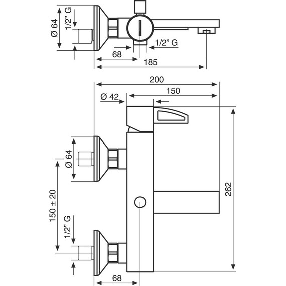 Смеситель для ванны Emmevi Ade CR78001LA - фото 2