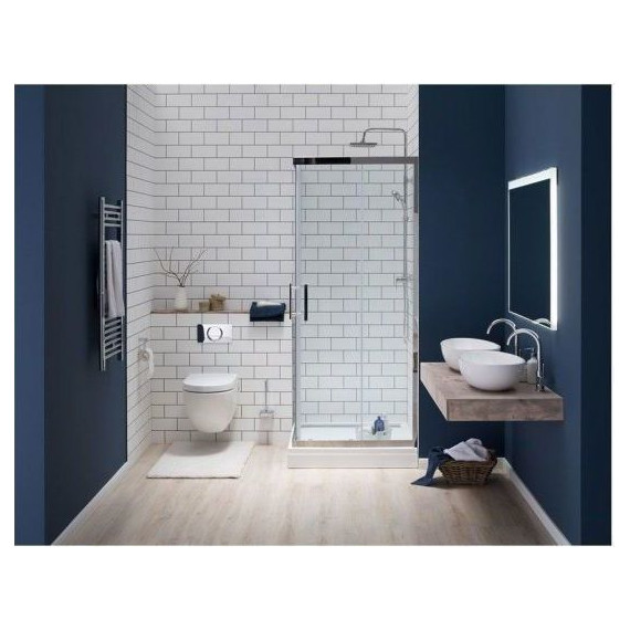 Душевое ограждение Aquanet Delta Cube NPE1142 90x90 см (стекло 8 мм), хром/прозрачное - фото 9