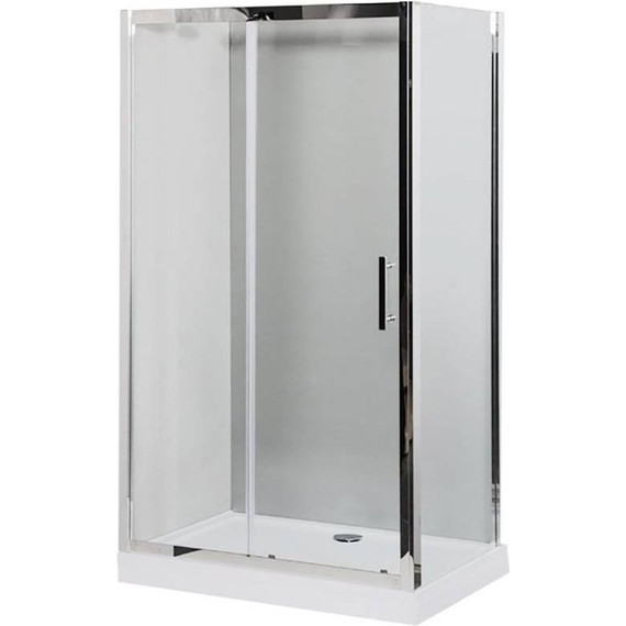Душевое ограждение Aquanet Delta NPE1131 120x80 см (стекло 8 мм), хром/прозрачное - фото 