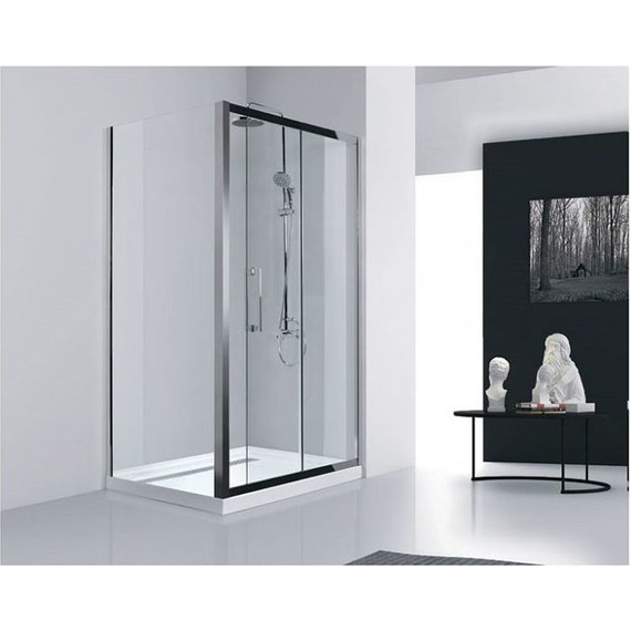 Душевое ограждение Aquanet Delta NPE1131 150x80 см (стекло 8 мм), хром/прозрачное - фото 3