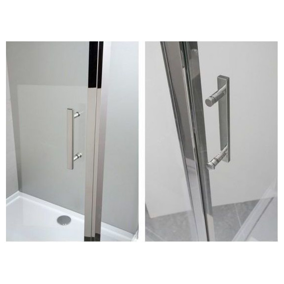 Душевое ограждение Aquanet Delta NPE1131 140x80 см (стекло 8 мм), хром/прозрачное - фото 7