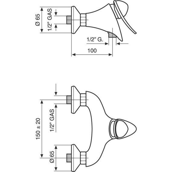 Смеситель для душа Emmevi Cheope CR5002 - фото 2