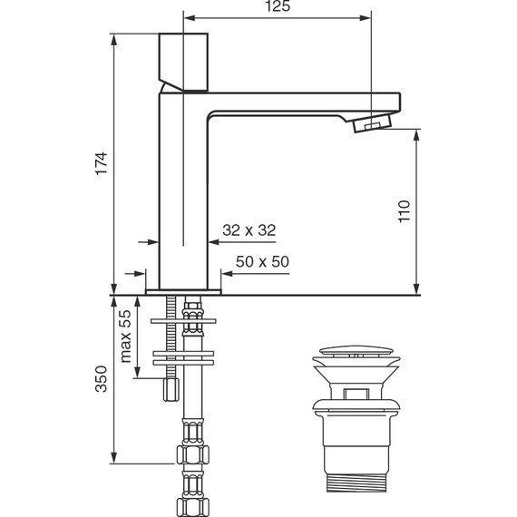 Смеситель для раковины Emmevi Gea CR26003 - фото 2