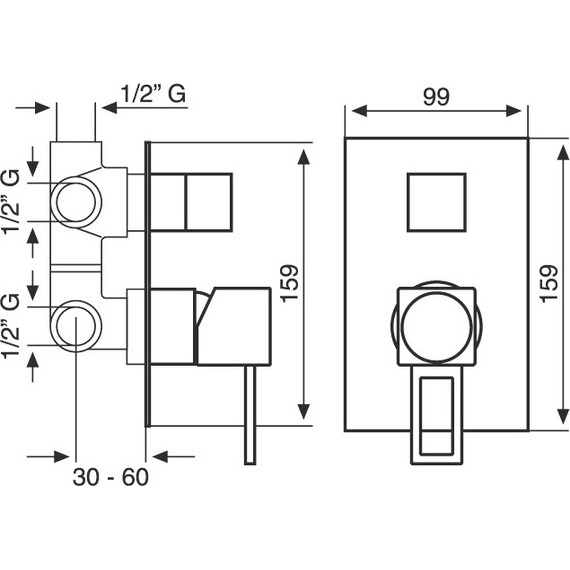 Смеситель для ванны Emmevi Gea CR26029LA - фото 2