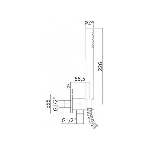 Душевой гарнитур Paffoni Master ZDUP094CR - фото 2