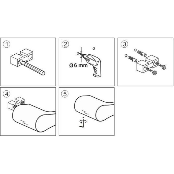 Крючок WasserKraft Glan K-5123, цвет чёрный - фото 4