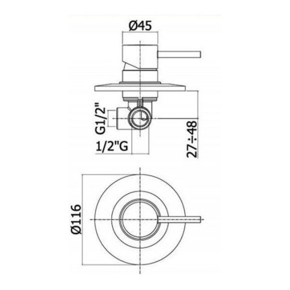 Смеситель для душа Paffoni Light LIG011CR - фото 2