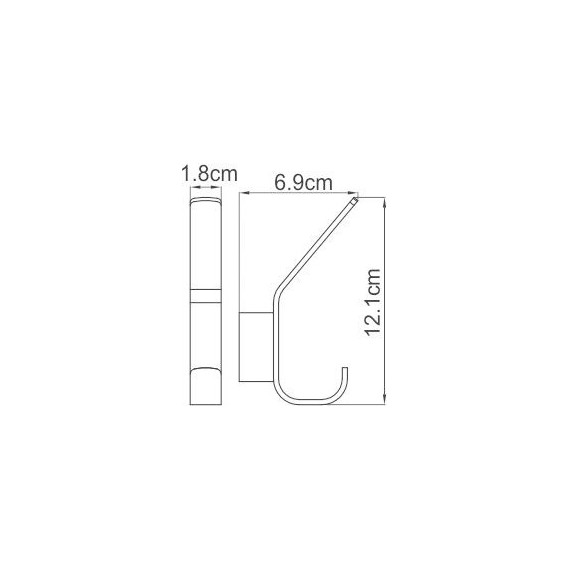 Крючок WasserKraft Sauer K-7923, цвет золото - фото 4