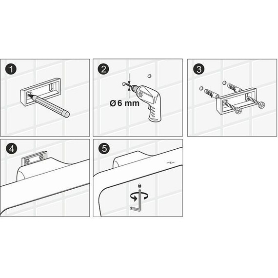 Стеклянная полка WasserKraft Glan K-5124, цвет чёрный - фото 4